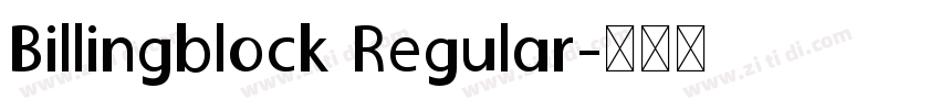 Billingblock Regular字体转换